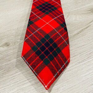 Fraser Men Tie - Red with Christmas Print
